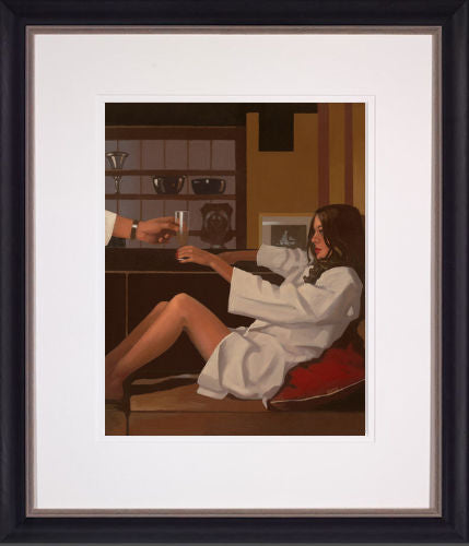 Man of Mystery Framed Print on Paper by Artist Jack Vettriano