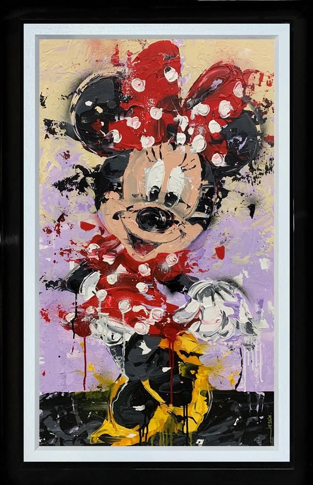 Minnie Framed Canvas Studio Edition by Artist Jessie Foakes