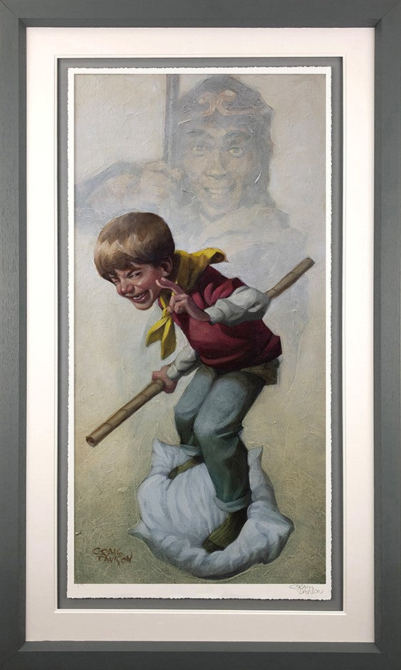 Monkey Framed Print on Paper by Artist Craig Davison