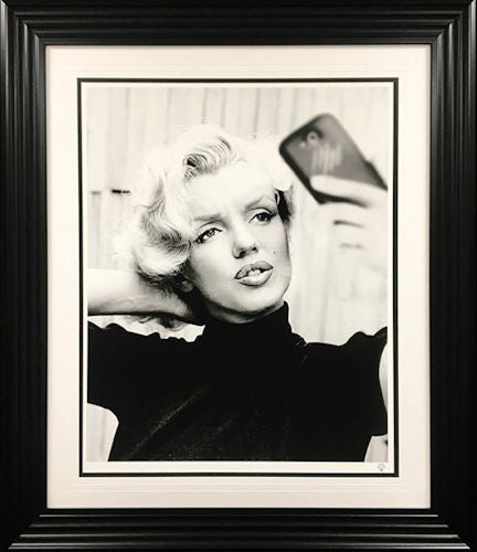 Monroe Selfie Framed Print on Paper by Artist JJ Adams