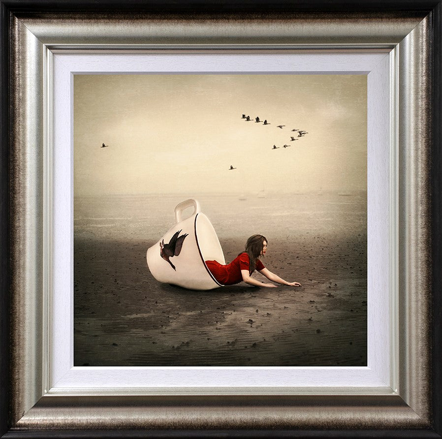 Morning Flight Framed Print on Paper by Artist Michelle Mackie