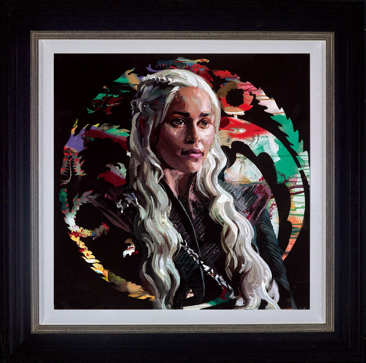 Mother of Dragons Framed Print on Board by Artist Zinsky