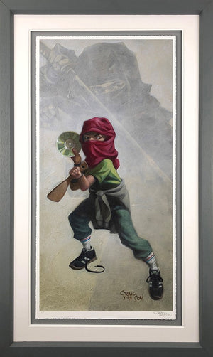 Ninja Star Framed Print on Paper by Artist Craig Davison