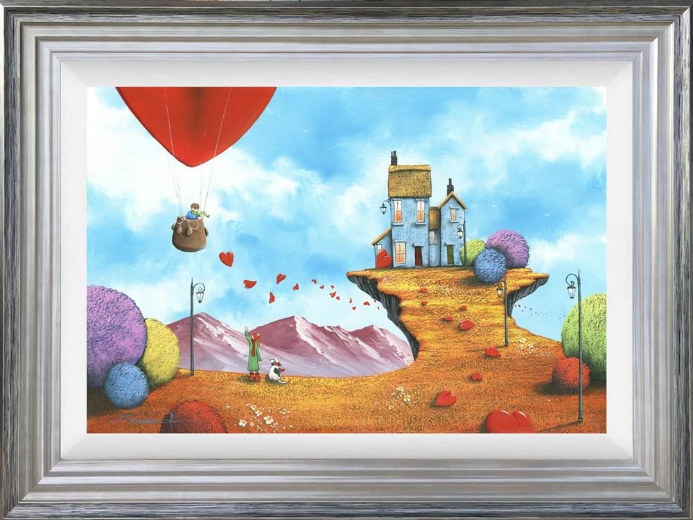 Our Cliff Top House Framed Print on Board by Artist Dale Bowen 