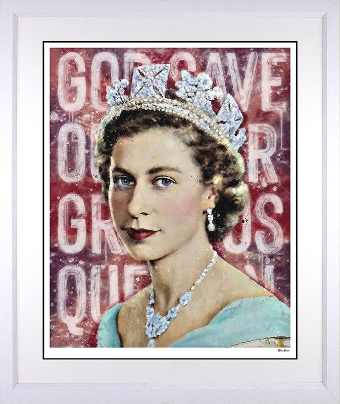 Our Gracious Queen Framed Print on Paper by Artist Monica Vincent