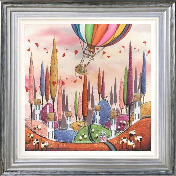 Over The Rainbow Framed Print on Board by Artist Dale Bowen 