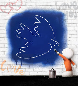 Peace of Art Mounted Print by Artist Doug Hyde