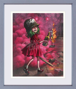 People Call Me a Villain Oh Its Such a Shame Framed Print on Paper by Artist Craig Davison