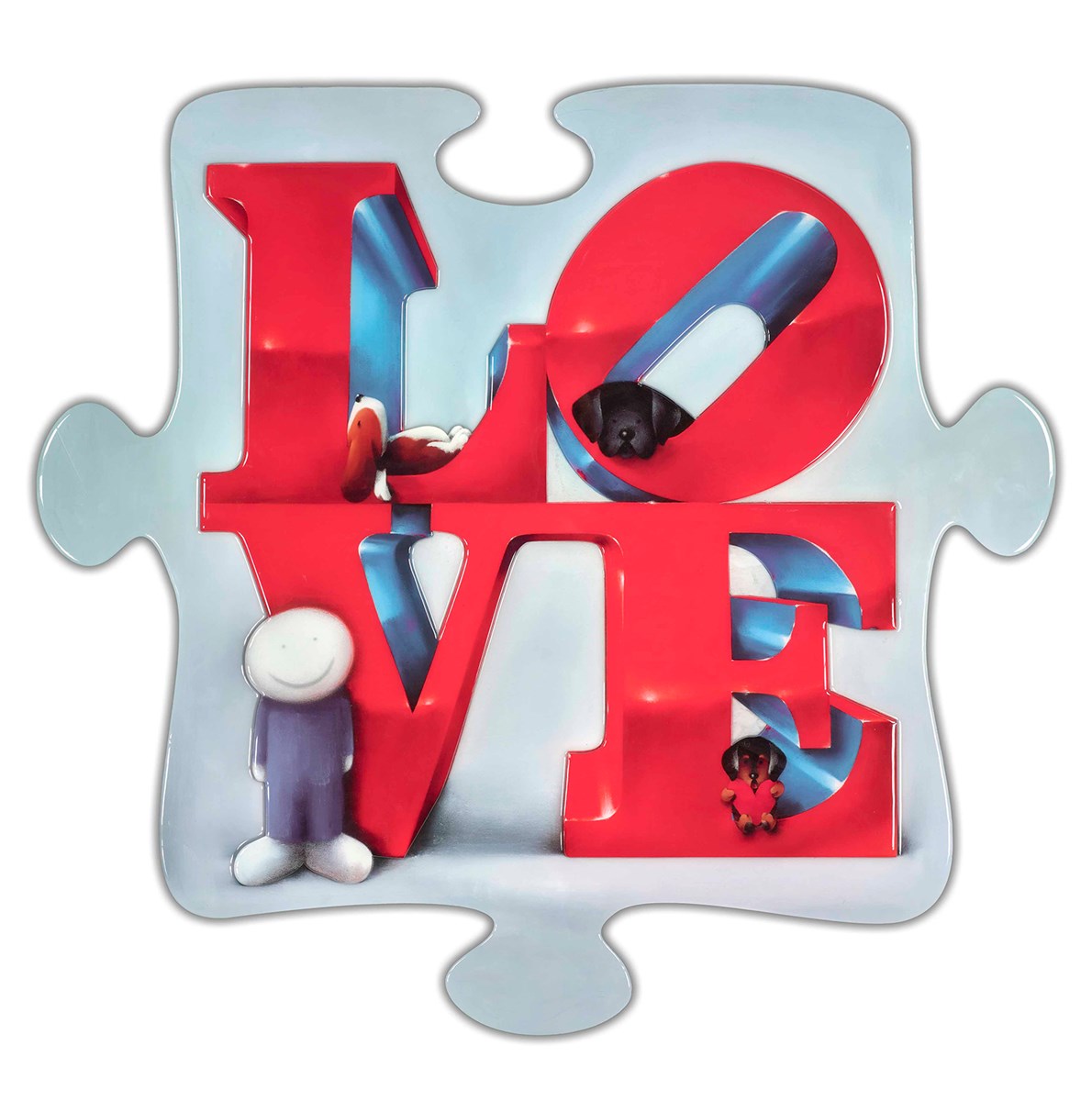 Piece of Love Signed Limited Edition Resin on Thick Board by Artist Doug Hyde