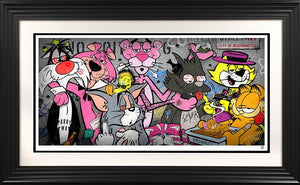 Pussay Patrol Framed Print on Paper by Artist JJ Adams