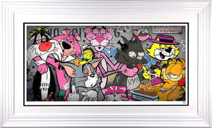 Pussay Patrol Framed Print on Paper by Artist JJ Adams