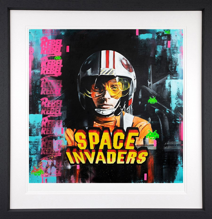 Rebel Rebel Framed Paper Edition by Artist Mr J