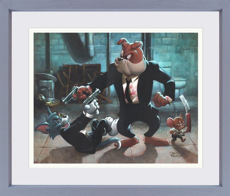 Reservoir Dogs and Cats and Mice Framed Print on Paper by Artist Craig Davison