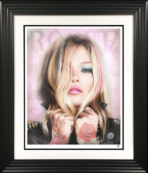 Rock Star Rogue - Colour Framed Print on Paper by Artist JJ Adams