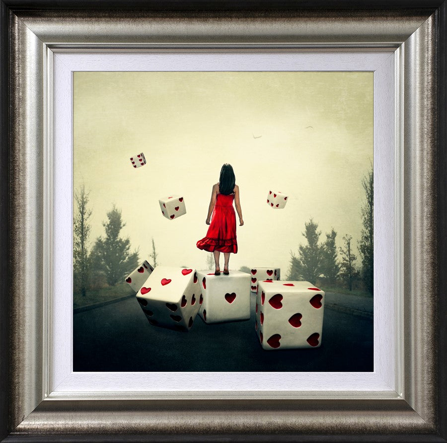 Roll The Dice Framed Limited Edition Print on Paper by Artist Michelle Mackie