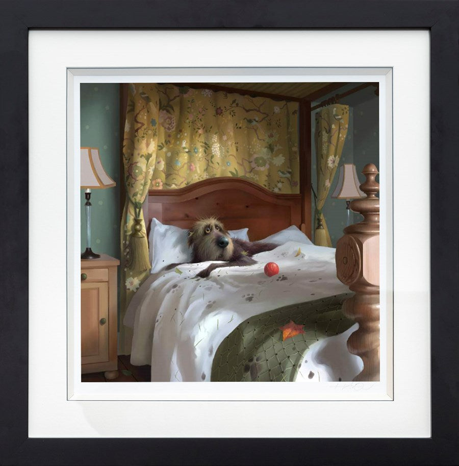 Room Service Framed Print on Paper by Artist Stephen Hanson