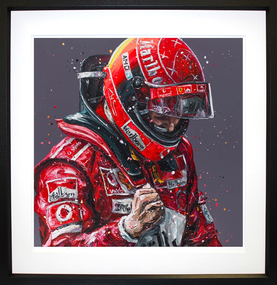 Schumacher Celebration Framed Print on Paper by Artist Paul Oz