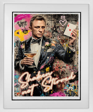 Shaken Not Stirred Framed Print on Paper by Artist Zee