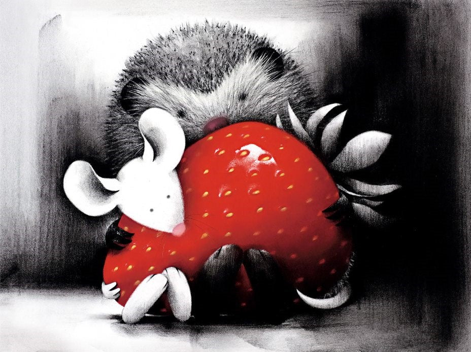 Sharing is Caring Mounted Print by Artist Doug Hyde