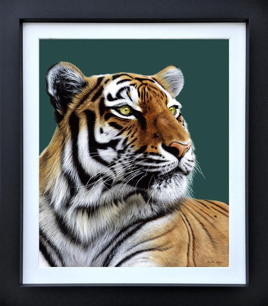 Silent Hunter Framed Canvas on Board by Artist Martin Robson