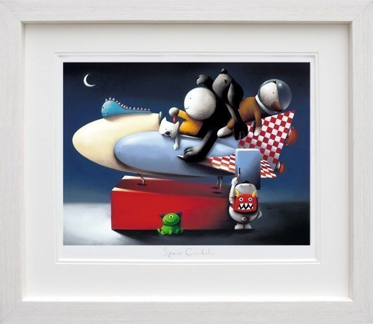 Space Cadets Framed Print on Paper by Artist Doug Hyde