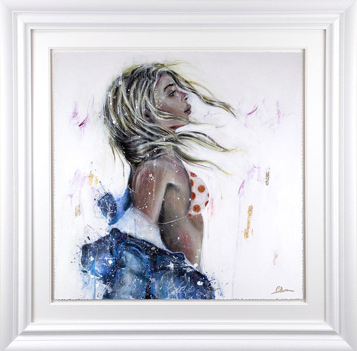 Star Gazing Framed Print on Paper by Artist Carly Ashdown