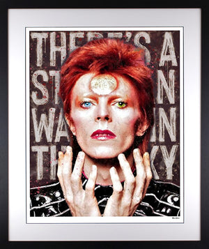 Starman Framed Print on Paper by Artist Monica Vincent