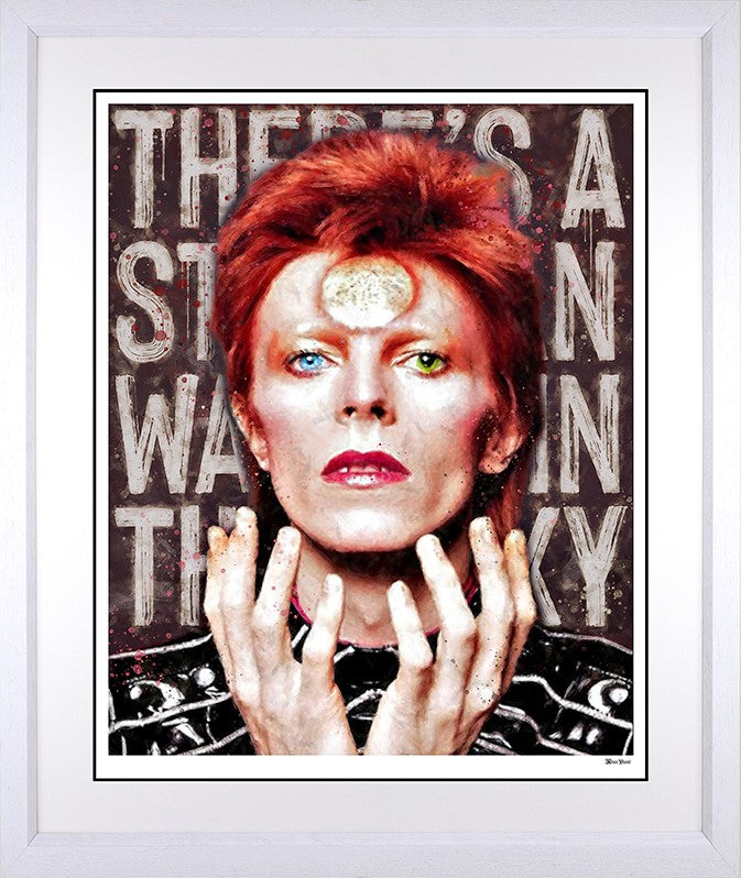 Starman Framed Print on Paper by Artist Monica Vincent