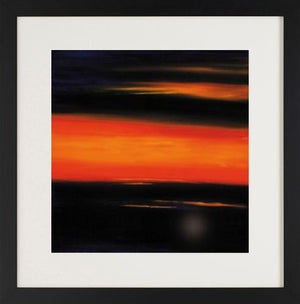 Sunburst Framed Print on Paper by Artist Debra Stroud 