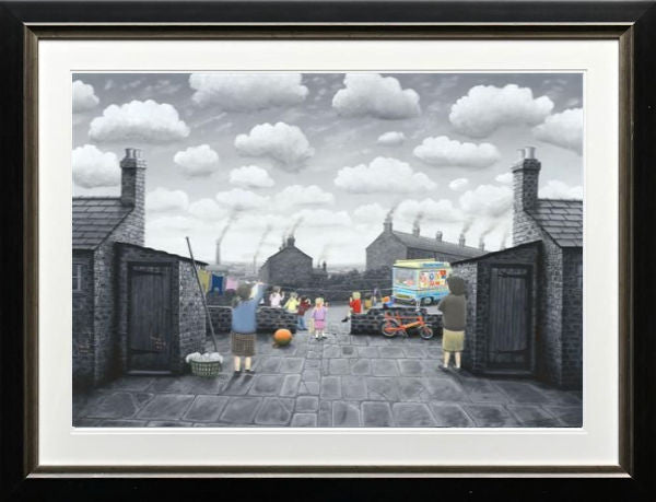 Thats Kept Them Quiet Framed Print on Paper by Artist Leigh Lambert