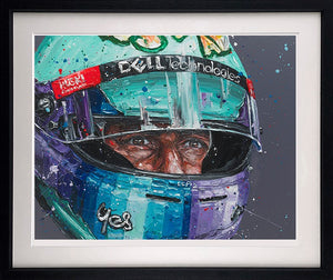 The Better Prospect - Daniel Ricciardo Framed Print on Paper by Artist Paul Oz