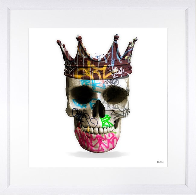 The King Of Mortality Framed Print on Paper by Artist Monica Vincent