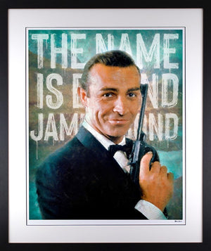 The Name is Bond Framed Print on Paper by Artist Monica Vincent