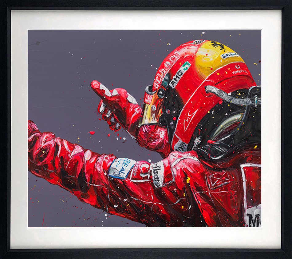 The Ultimate Driving Machine Framed Print on Paper by Artist Paul Oz 