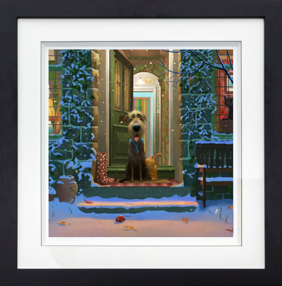 Welcome Home Framed Print on Paper by Artist Stephen Hanson